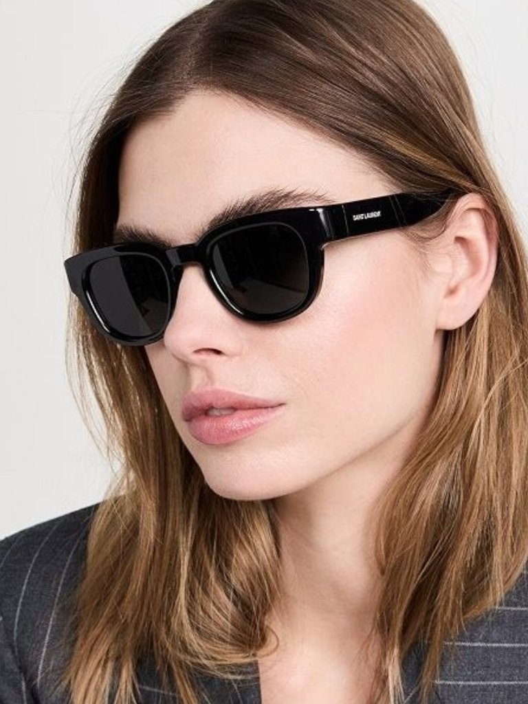 Nwt Saint Laurent Sl675 001 Black Round Unisex Sunglasses